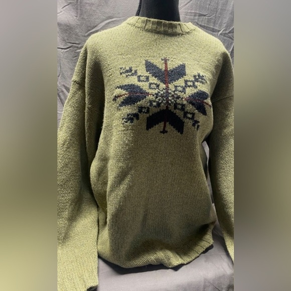 v i n t a g e :: Abercrombie Slouchy Natural Wool Grandpa Knit Sweater - Picture 3 of 8